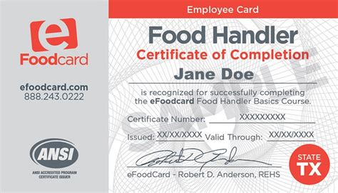 Food Handlers Card + TABC